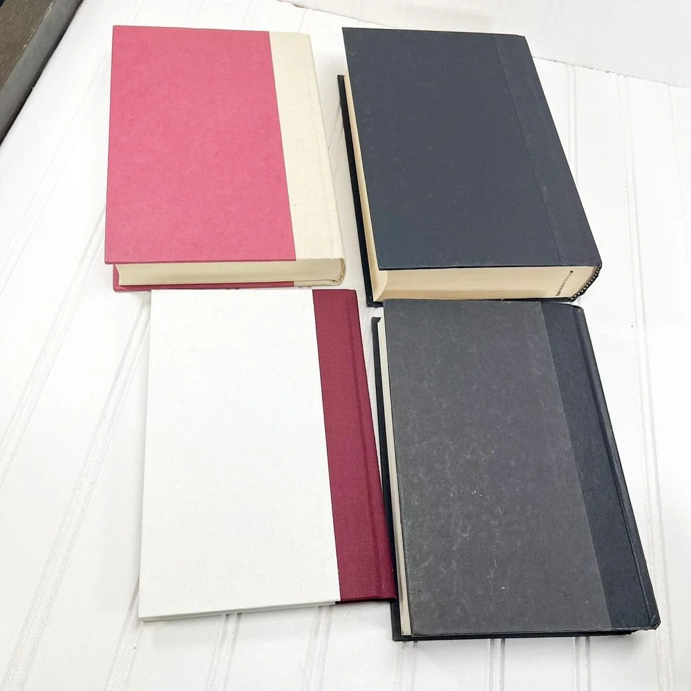 Black Decorative Book Set - Gold‎ Text Vintage Display Books